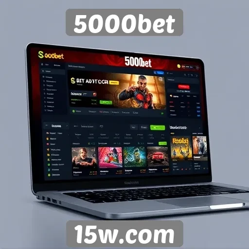 Análise da interface do usuário no site 5000bet